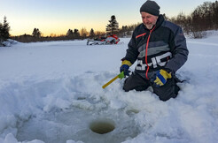 Plaisirs d'hiver en famille