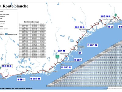 Carte Route Blanche Basse-Côte-Nord Tourisme Côte-Nord